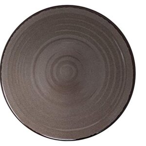 Gianna's Home 12 Piece Modern Melamine Heavyweight Plastic Dinnerware Set (Brown)