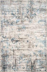 momeni rugs juliet collection area rug, 7’6″ x 9’6″, blue