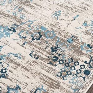 Momeni Rugs Juliet Collection Area Rug, 7'6" x 9'6", Blue