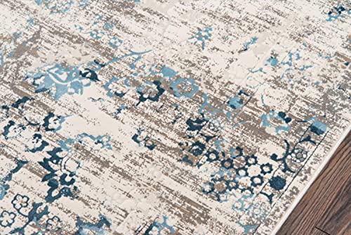 Momeni Rugs Juliet Collection Area Rug, 7'6" x 9'6", Blue