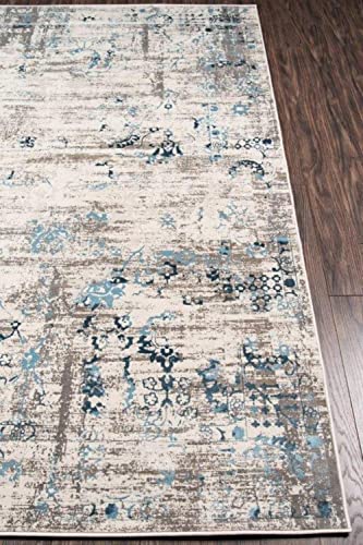 Momeni Rugs Juliet Collection Area Rug, 7'6" x 9'6", Blue