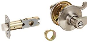 SCHLAGE J Series Dexter Satin Nickel Universal Turn-Lock Privacy Door Lever