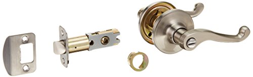 SCHLAGE J Series Dexter Satin Nickel Universal Turn-Lock Privacy Door Lever