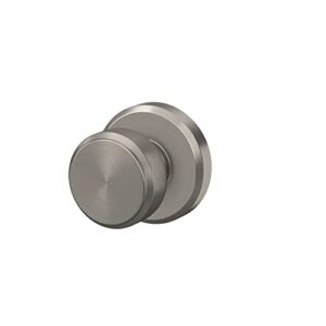 Schlage F10 BWE 619 GSN Bowery Door Knob with Greyson Trim, Hall & Closet Passage Lock, Satin Nickel