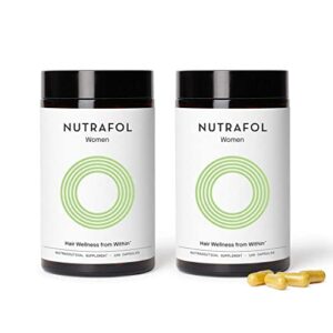 Nutrafol Women's Hair Growth Supplement | Ages 18-44 | Clinically Proven for Visibly Thicker & Stronger Hair | Dermatologist Recommended | 2 Month Supply