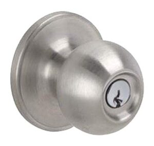 dexter by schlage j54cna630 corona keyed entry knob, satin stainless steel