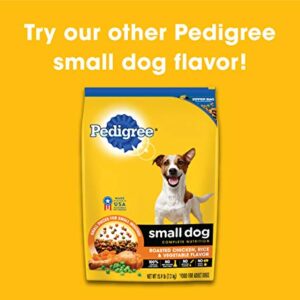 PEDIGREE Small Dog Complete Nutrition Small Breed Adult Dry Dog Food Grilled Steak and Vegetable Flavor Dog Kibble, 3.5 lb. Bag