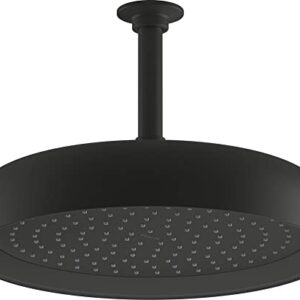 KOHLER 26291-G-BL Statement Round 12" Single-Funtion 1.75 gpm Rainhead, Matte Black