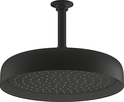 KOHLER 26291-G-BL Statement Round 12" Single-Funtion 1.75 gpm Rainhead, Matte Black