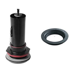 kohler genuine part 1069722 3″ toilet flush valve kit, black & genuine part gp1018165-f tank gasket for drylock connection,black, 3 in.