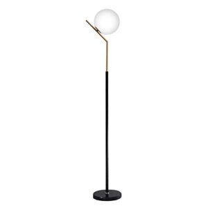 hsyile lighting ku300207 modern creative white glass ball floor lamp for living room,bedroom,office,hotel,1 light