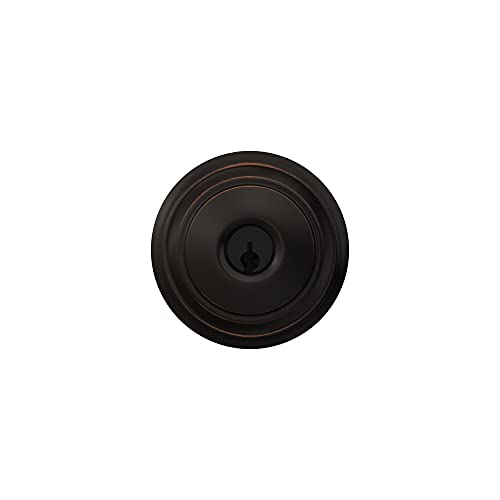 Schlage F51A AND 716 ADD Andover Door Knob with Addison Trim, Keyed Entry Lock, Aged Bronze