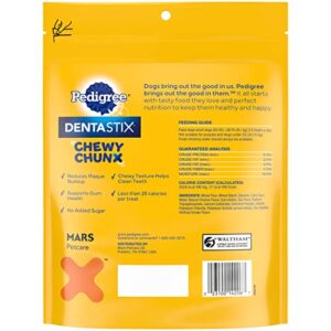 Pedigree DentaStix Chewy Chunx Dental Treats, Large Dog – 13.5 oz