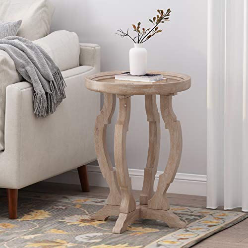 Christopher Knight Home Doris French Country Accent Table with Round Top, Natural