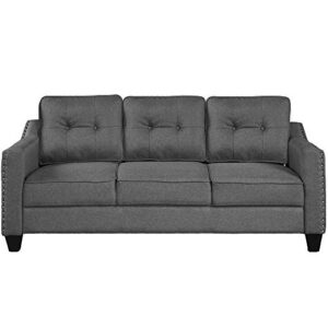 Merax 3 Piece Sectional Sofa, Living Room Furniture Set Sofa Set Include Armchair Loveseat Couch Tufted Cushions