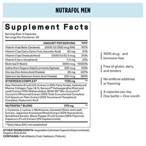 Nutrafol Fullest Hair Kit | Men's Hair Growth Supplement & Growth Activator | Supports Visibly Stronger, Thicker Hair | Patent-Pending Ashwagandha Exosome Technology | 3 Month Supply