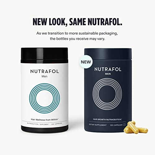 Nutrafol Fullest Hair Kit | Men's Hair Growth Supplement & Growth Activator | Supports Visibly Stronger, Thicker Hair | Patent-Pending Ashwagandha Exosome Technology | 3 Month Supply