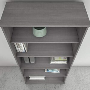 Bush Business Furniture Studio C 5 Shelf Bookcase, Platinum Gray