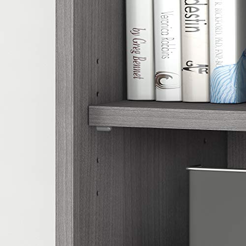 Bush Business Furniture Studio C 5 Shelf Bookcase, Platinum Gray