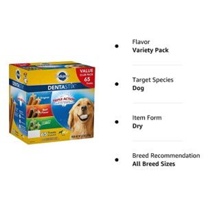 Pedigree Dentastix 65 Piece Variety Pack, 3.5 Pound