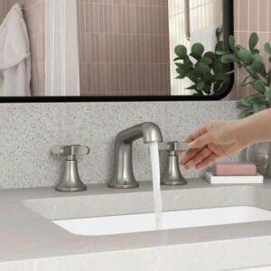 Kohler Setra 8 in. Widespread 2-Handle Bathroom Faucet in Vibrant Brushed Nickel| Premium Material