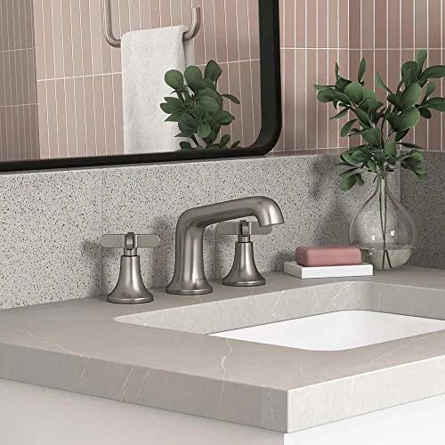 Kohler Setra 8 in. Widespread 2-Handle Bathroom Faucet in Vibrant Brushed Nickel| Premium Material
