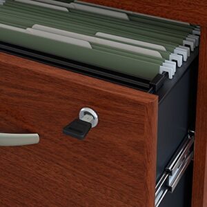 Bush Business Furniture Series C 3 Drawer Mobile File Cabinet in Mahogany