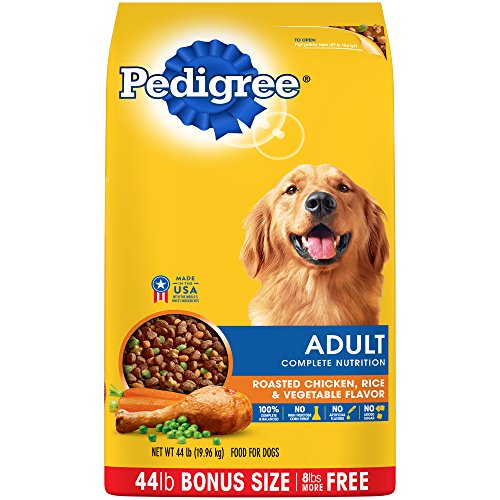 Pedigree Adult Roasted Chicken, Rice & Vegetable Flavor Dry Dog Food 44 Pounds