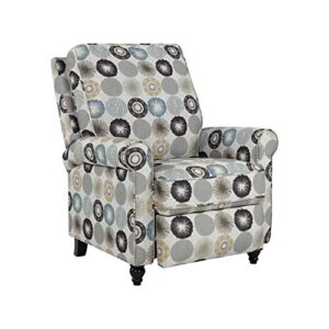 domesis chester – fabric hill -ush back recliner chair, taupe multi-starburst