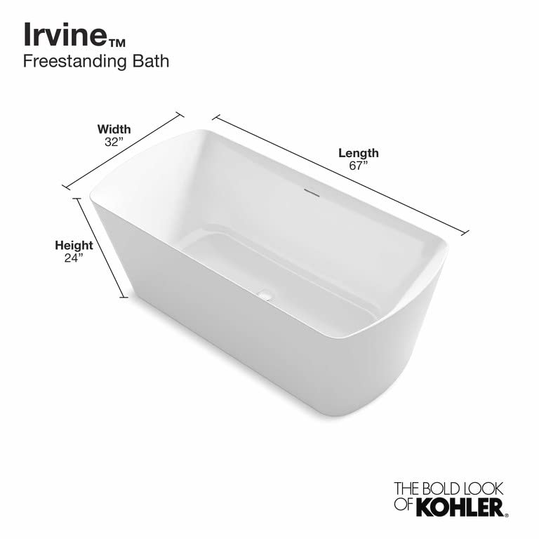 Kohler K-26080-0 Kohler K-26080 Irvine 67" x 31-1/2" Freestanding Bath