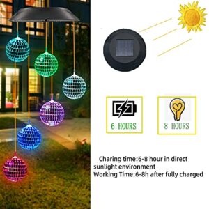 Gifts for Women, Solar Wind Chime for Porch Decor, Solar Lights Outdoor Decorative Garden Decor Patio Decorations, Birthday Gifts for Women Mom Grandma, Unique Gifts for Women