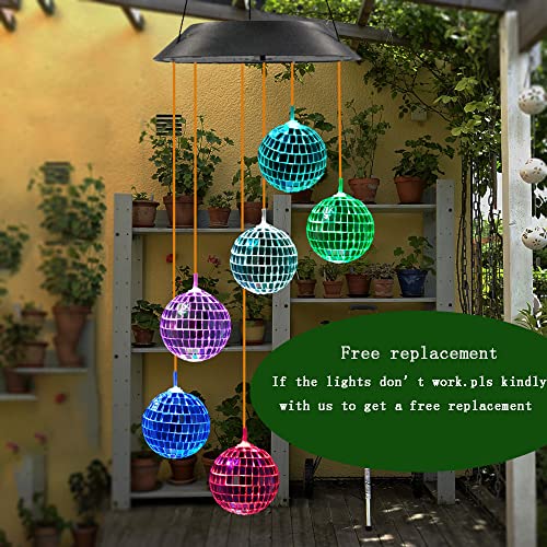 Gifts for Women, Solar Wind Chime for Porch Decor, Solar Lights Outdoor Decorative Garden Decor Patio Decorations, Birthday Gifts for Women Mom Grandma, Unique Gifts for Women