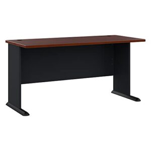 bush business furniture series a 60w desk in hansen cherry and galaxy