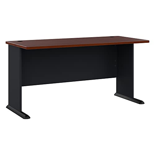 Bush Business Furniture Series A 60W Desk in Hansen Cherry and Galaxy