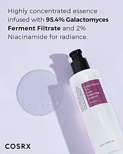 COSRX Galactomyces 95 Tone Balancing Essence, 100ml / 3.38 fl.oz | Galactomyces Ferment Filtrate 95% | Korean Skin Care, Not Tested on Animals, Paraben Free