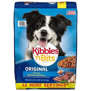 kibbles ‘n bits original savory beef & chicken flavor dry dog food, 31-pound