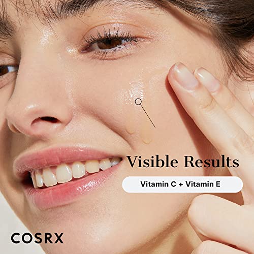 COSRX Pure Vitamin C 23% Serum with Vitamin E & Hyaluronic Acid, Brightening & Hydrating Facial Serum for Dark Spots, Fine Lines, Uneven Skin Tone, 0.67fl.oz/20ml, Animal Testing-Free, Korean Skincare