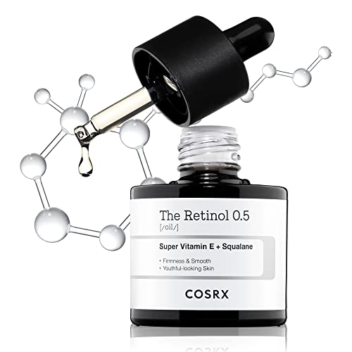 COSRX Retinol 0.5 Oil, Anti-aging Serum with 0.5% Retinoid Treatment for Face, Reduce Wrinkles, Fine Lines, and Signs of Aging, Gentle Skin Care for Day & Night, Not Tested on Animals, Korean Skincare