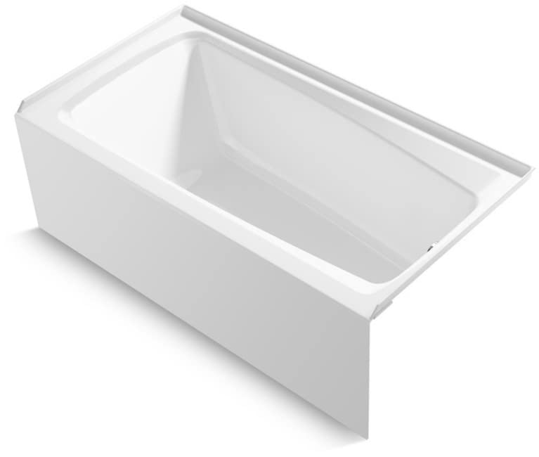 Kohler K-26071-RA-0 Kohler K-26071-RA Irvine 60" x 32" Alcove Bath with Right Hand Drain