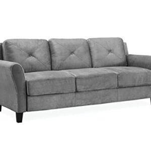 Lifestyle Solutions Harrington Sofa in Grey, Dark Grey