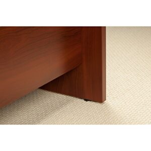 Bush Business Furniture Studio C Hansen Cherry Left Hand Bowfront Desk Shell with 36W Return, 60W