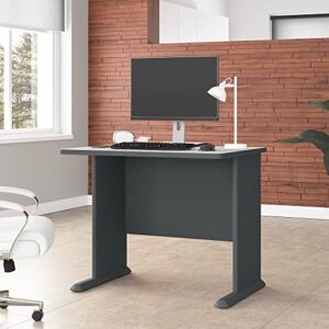 Bush Business Furniture Series A 36W Desk in Slate and White Spectrum