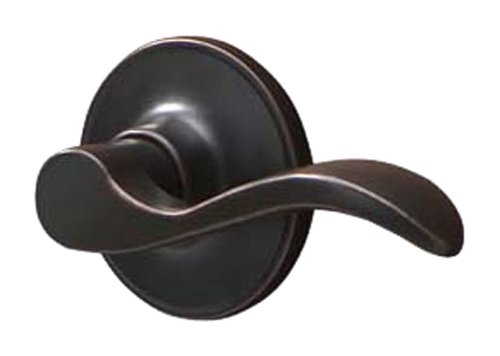 Schlage J10SEV716 Seville Hall and Closet Lever, Aged Bronze