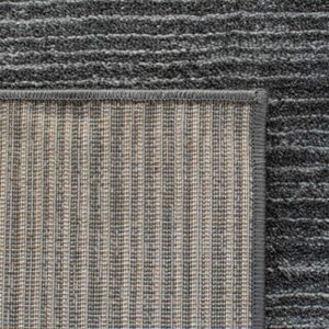 SAFAVIEH Vision Collection 2'2" x 10' Grey VSN606D Modern Ombre Tonal Chic Non-Shedding Living Room Entryway Foyer Hallway Bedroom Runner Rug