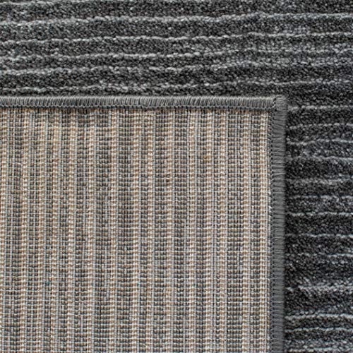 SAFAVIEH Vision Collection 2'2" x 10' Grey VSN606D Modern Ombre Tonal Chic Non-Shedding Living Room Entryway Foyer Hallway Bedroom Runner Rug