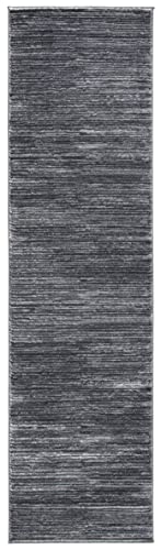 SAFAVIEH Vision Collection 2'2" x 10' Grey VSN606D Modern Ombre Tonal Chic Non-Shedding Living Room Entryway Foyer Hallway Bedroom Runner Rug