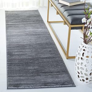 SAFAVIEH Vision Collection 2'2" x 10' Grey VSN606D Modern Ombre Tonal Chic Non-Shedding Living Room Entryway Foyer Hallway Bedroom Runner Rug