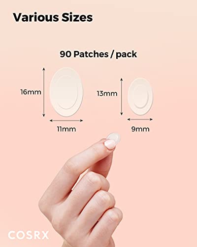 COSRX Master Patch Intensive 90 Patches | Oval-Shaped Hydrocolloid Pimple Patch with Tea Tree Oil | Quick & Easy Blemish, Zit, Spot Treatment | Salicylic Acid & Tea Tree Oil | Korean Skincare