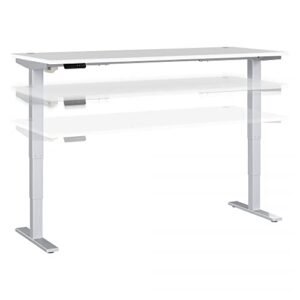 bush business furniture move 40 series electric height adjustable standing desk, 72w x 30d, white