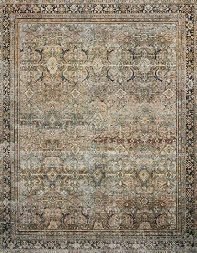 Loloi II Layla Collection LAY-03 Olive/Charcoal, Traditional 9'-6" x 14' Area Rug